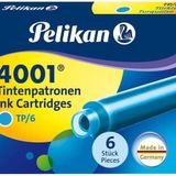 Pelikan Dolma Kalem Kartuşu 6'lı Turkuaz