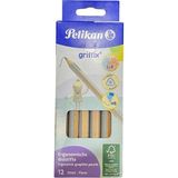 Pelikan Griffix Jumbo Başlangıç Kurşun Kalemi Hb 12'li (1 Paket)