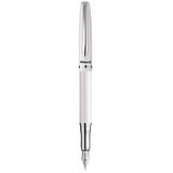 Pelikan Jazz Elegance Dolma Kalem, Orta Uç, Mavi Mürekkep Dolumu Dahil, Metal, Beyaz, Kutulu, 1 Adet (807081)
