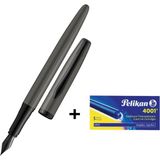 Pelikan Jazz Noble Dolma Kalem M Uç Antrasit & 5'li Dev Kartuş