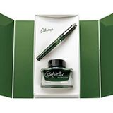 Pelikan Klasik Seri M205 Olivine Şeffaf Dolma Kalem+ Mürekkep Set