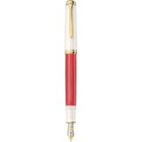 Pelikan M600 Kırmızı Beyaz Dolma Kalem - B