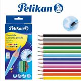 Pelikan Silgili Kuru Boya Kalemi 12Li Kutu