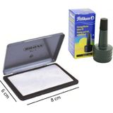 Pelikan Siyah Istampa Mürekkebi ve Küçük Boy Metal Istampa 1 Adet