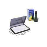 Pelikan Siyah Istampa Mürekkebi ve Orta Boy Metal Istampa 1 Adet