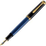 Pelikan Souveran M400 Dolma Kalem Mavi Siyah M,F,EF ve B Uç Seçenekleri