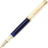 Pelikan Souverän Special Edition M800 Dolma Kalem Cream Blue F - Mavi