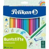 Pelikan Üçgen Kuru Boya Kalemi 24Lü Kutu