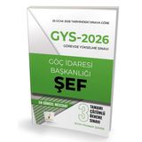 Pelikan Yayınları Gys - 2026 Görevde Yükselme Sınavı Göç Idaresi Başkanlığı Şef Tamamı Çözümlü 3 Deneme Sınavı