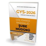 Pelikan Yayınları Gys - 2026 Görevde Yükselme Sınavı Göç Idaresi Başkanlığı Şube Müdürü Tamamı Çözümlü 3 Deneme Sınavı