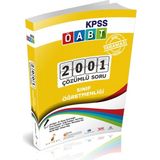 Pelikan Yayınları Tanıtım Bülteni KPSS ÖABT Sınıf Öğretmenliği Alan Taraması 2001 Soru 2001 Çözüm