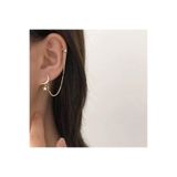 Pelin Aksesuar Ay Yıldız Piercing Küpe
