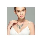 Pelin Aksesuar Silver Otantik Turkuaz Taşlı Kolye