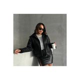 Pelin Jeans İÇİ PELUŞ SÜET MONT-KABAN Siyah L