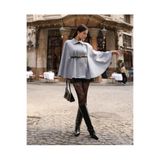 Pelin Jeans KEMERLİ KAŞE PANÇO KABAN Gri S
