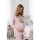 Pelin Kadın Dantel Detaylı Ayarlanabilir Bel Özellikli Lohusa Hamile Pijama Takımı
