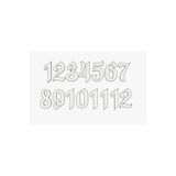 Pelince Lazer Kesim Saat Rakam Sayı Seti | Arabic Font l Ahşap MDF Hobi Malzemesi | 3cm Yükseklik