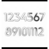 Pelince Slim Font Duvar Saati Rakamları Sayı Seti - Saat Yapımı Için Ahşap Numaralar - Saat Aksesuarı Malzemeleri Dekoratif Saat Sayıları - Yükseklik 3 cm (1-12 Tam Set) - Gümüş