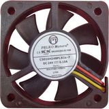 Pelko Motors 50X50X10MM C5010H24BPLP2A-7 24V 0.10A 3 Kablo Kare Fan - Siyah