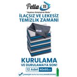 Pell By Erwa Pella 12 Li Mikrofiber Temizlik Bezi, Cam, Araba Silme Bezi, Mutfak, Fiber Temizleme Bezi, 60x40 Cm