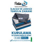 Pell By Erwa Pella 6 Lı Mikrofiber Temizlik Bezi, Cam, Araba Silme Bezi, Mutfak, Fiber Temizleme Bezi, 60x40 Cm