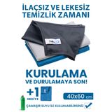 Pell By Erwa Pella Active 3'lü Mikrofiber Temizlik Bezi, Cam, Araba, Mutfak Bezi (40X60 Cm) Promosyonlu Ürün