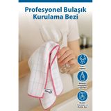 pella (3 adet) Bulaşık Kurulama Bezi (Mikrofiber) 40x60 cm