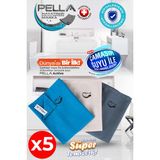 Pella Active Çamaşır Suyu Ile Kullanılabilen Tek Mikrofiber Bez 15'li Temizlik Bezi - Renkli - Standart