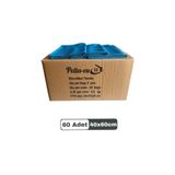 PELLA-EU Mikrofiber Cam Bezi Genel Temizlik Bezi Mutfak Banyo Yüzey 60 adet Mavi 40x60cm