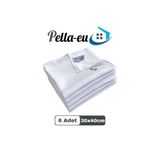 PELLA-EU Mikrofiber Sihirli Cam Bezi Genel Temizlik Bezi Mutfak Banyo Yüzey 6 adet Beyaz 30x40cm