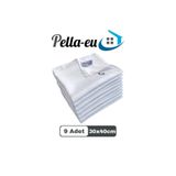 Pella-eu Mikrofiber Sihirli Cam Bezi Genel Temizlik Bezi Mutfak Banyo Yüzey 9 Adet Beyaz 30X40CM