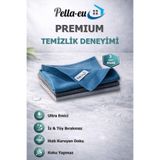 PELLA-EU Pella 3lü Mikrofiber genel temizlik bezi, Cam, Araba, Mutfak(40*60)