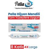 Pella Islak Mop Bezi, Yüzey Temizlik Havlusu, Çok Amaçlı Temizlik Mendili, 1X50 Yaprak, 22X36 cm