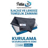 pella İthal 3'lü Mikrofiber Temizlik Bezi, Cam, Araba, Mutfak, Fiber Bez (40 X 60 CM)