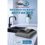 pella İthal Mutfak Bezi (MİKROFİBER) , Gri (40 CM X 40 CM) (1 ADET)