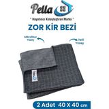 Pella Mikrofiber Zor Kir Bezi Seti 2'li 40 x 40 cm Yüksek Emicilik Özelliği ile Temizlik Kolaylığı