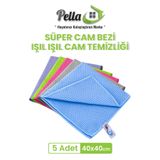 Pella Süper Cam Bezi – 3’lü Set 40X40 Iz Bırakmayan Formül, Mükemmel Temizlik!
