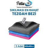Pella Tezgah Bezi Ithal 40X40CM Renkli Yüksek Su Emici Sıkılması En Kolay