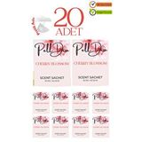 Pelldio 20'li Cherry Blossom Ayakkabılık Dolap Ve Çekmece Parfümlü Kese Kokusu Oda Koku Kesesi