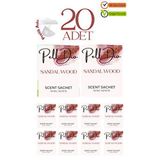 Pelldio 20'Li Sandal Wood Ayakkabılık Dolap Ve Çekmece Parfümlü Kese Kokusu Oda Koku Kesesi