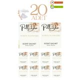 Pelldio 20'li White Flowers Ayakkabılık Dolap Ve Çekmece Parfümlü Kese Kokusu Oda Koku Kesesi