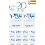 Pelldio 20'li White Soap Ayakkabılık Dolap Ve Çekmece Parfümlü Kese Kokusu Oda Koku Kesesi