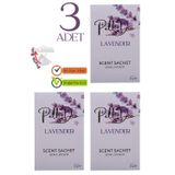 PellDio Home 3'lü Lavanta Dolap Ayakkabılık Ve Çekmece Parfümlü Kese Kokusu Oda Koku Kesesi