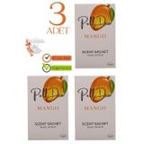 PellDio Home 3'lü Mango Dolap Ayakkabılık Ve Çekmece Parfümlü Kese Kokusu Oda Koku Kesesi