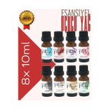 PellDio Home 8'li Esansiyel Uçucu Yağ, Buhurdanlık Yağı, Difüzör Esansı, Oda Kokusu 10ml-1