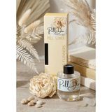 Pelldio Home Beyaz Çiçekler Bambu Çubuklu Ortam Ev Oda Salon Koku Kokusu Ve Oda Parfümü 120 Ml