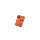 PELLE CRAFT EL YAPIMI MİNİMAL DİKEY KARTLIK CHESTNUT - SİYAH