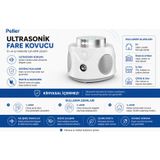 Peller Pro PIR Sensor 360° Pest Ultrasonik-Elektronik Fare, Haşere, Akrep, Yarasa Kovucu