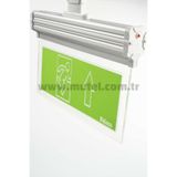 Pelsan 200981 Exit Vialed 3 Saat Çift Yön 3W IP20 E304 Etiketli Acil Yönlendirme Armatürü