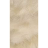 PELTEKS Beyaz Tilki Peluş Kumaş – Uzun Tüylü Yumuşak Kumaş 100x150